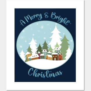 Merry & Bright Christmas Posters and Art